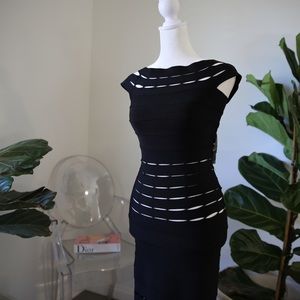 Herve Leger sexy bandage cutout dress size small NWT